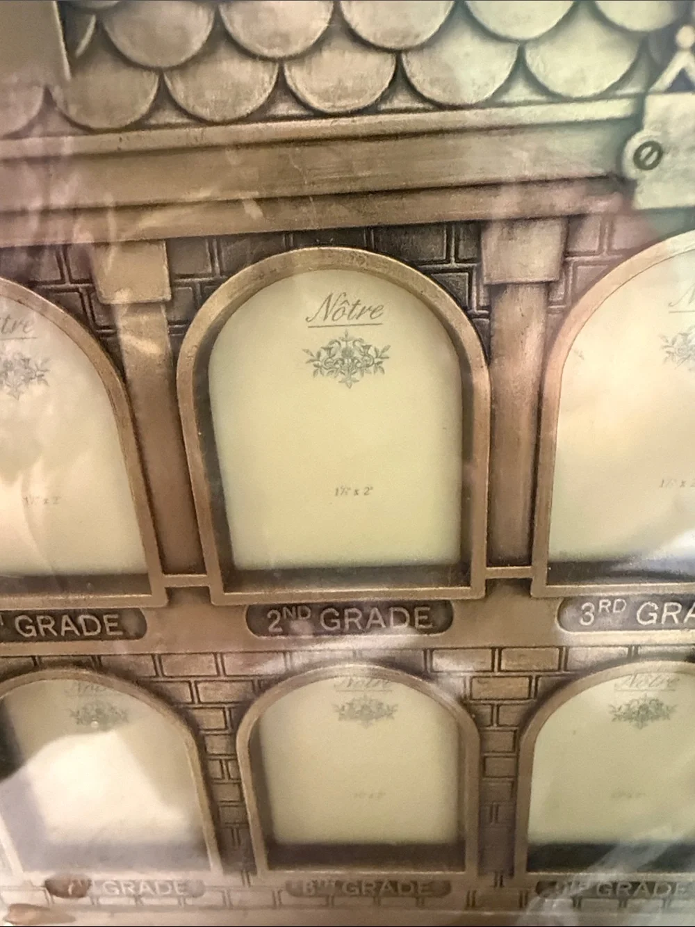 Vintage School House Picture Frame from 1st to 12th Grade